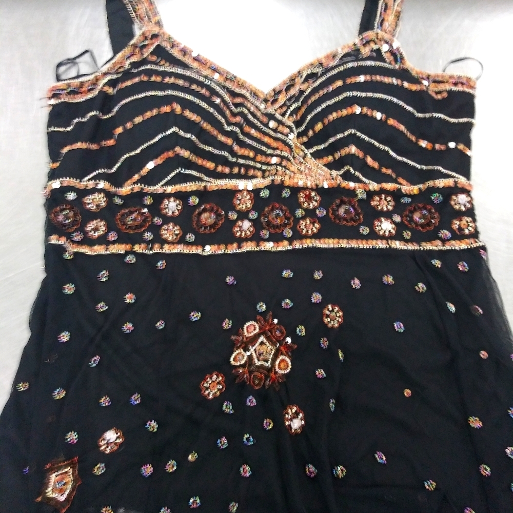 Beaded and bling fashion tank